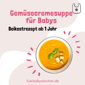 Gemüsecremesuppe für Babys Beikostrezept ab 1 Jahr