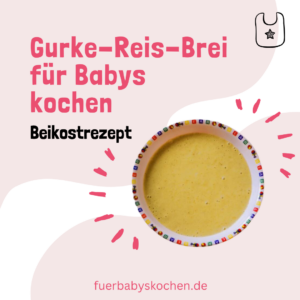 Gurke-Reis-Brei für Babys kochen Beikostrezept ab 5 monate