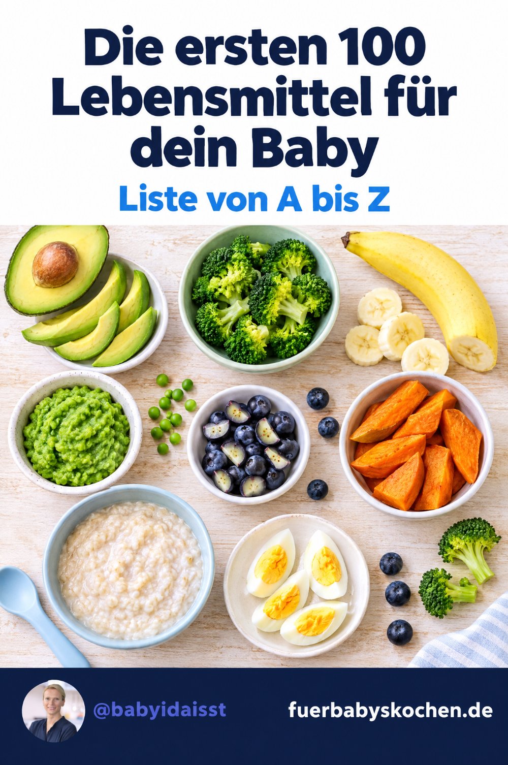 Die ersten 100 Lebensmittel für dein Baby: Liste von A bis Z